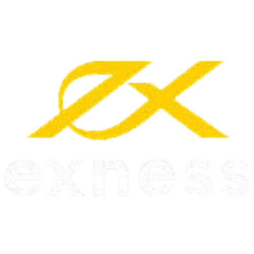 Exness Broker yellow text logo on black background